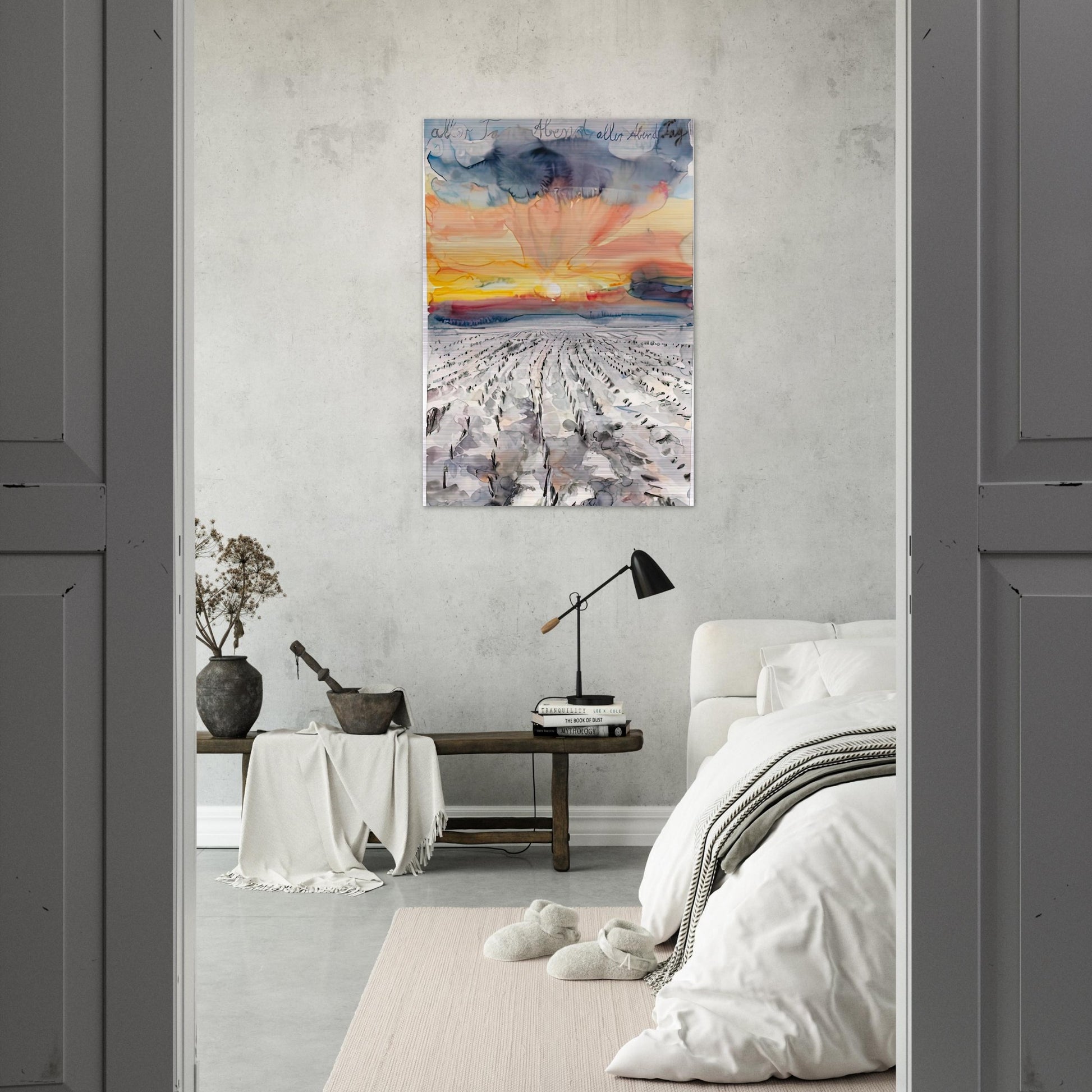 THE EVENING OF ALL DAYS THE DAY OF ALL EVENINGS 2014 - Anselm Kiefer Brushed Aluminum Print - 70x100 cm / 28x40 inches | Anselm Kiefer Aluminum Print | Anselm Kiefer Prints