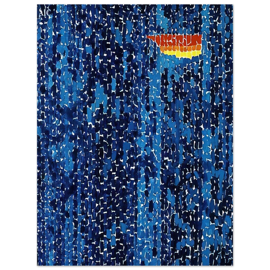 Alma Woodsey Thomas - STARRY NIGHT AND THE ASTRONAUTS 1972  75x100 cm / 30x40inches Fine Art Poster