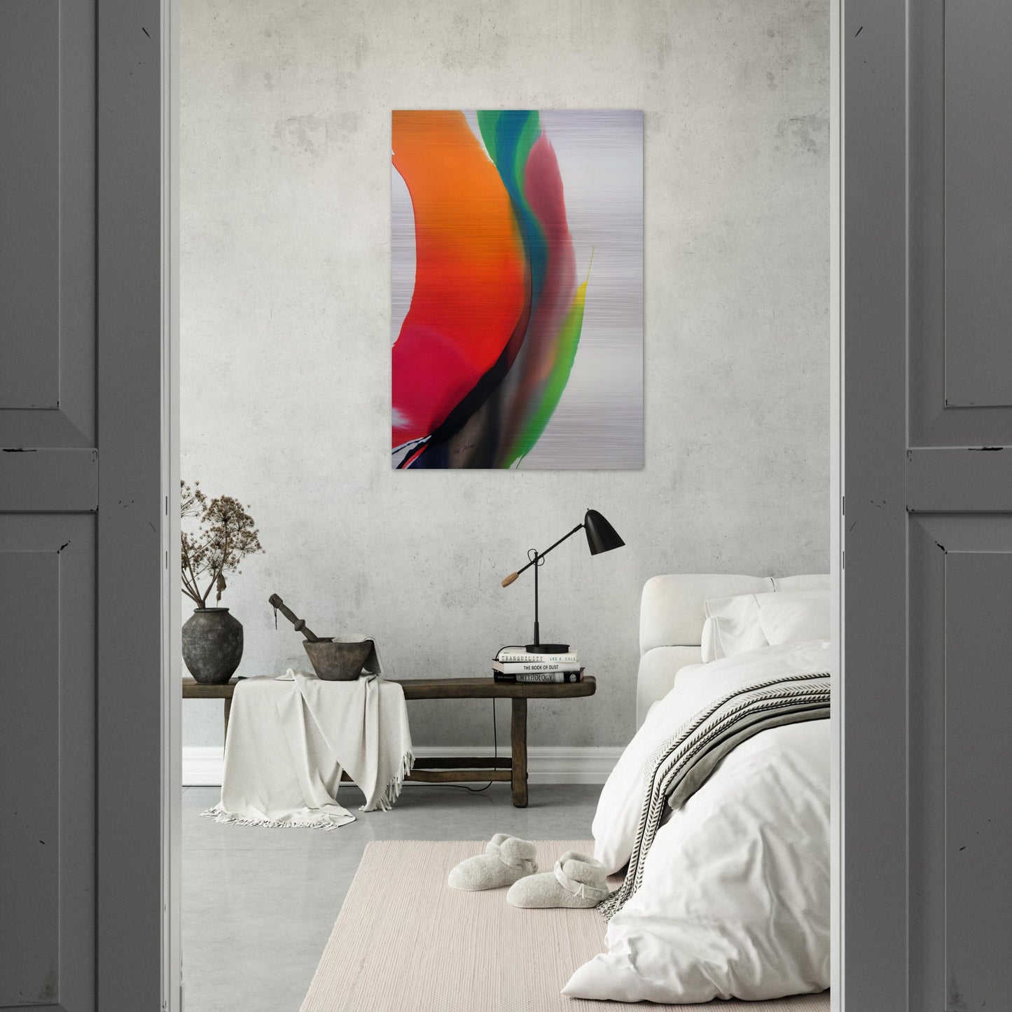Phenomena Montezuma s Band - Paul Jenkins Brushed Aluminum Print - 70x100 cm / 28x40 inches | Paul Jenkins Aluminum Print | Paul Jenkins Prints