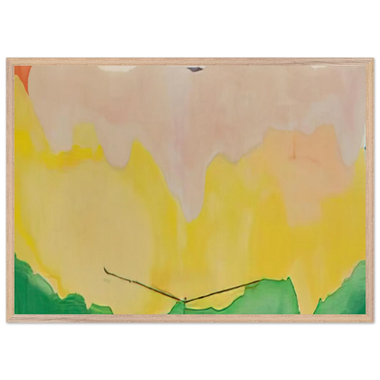 Helen Frankenthaler - Boulevard - 1973 Wall art - 70x100 cm / 28x40 Inches - Premium Wooden Framed Poster With Fine Art Paper - Black frame