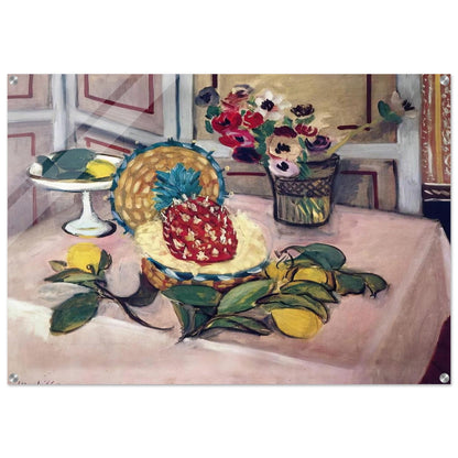 STILL LIFE WITH PINEAPPLES 1 - Henri Matisse Acrylic Print - 70x100 cm / 28x40″ inches