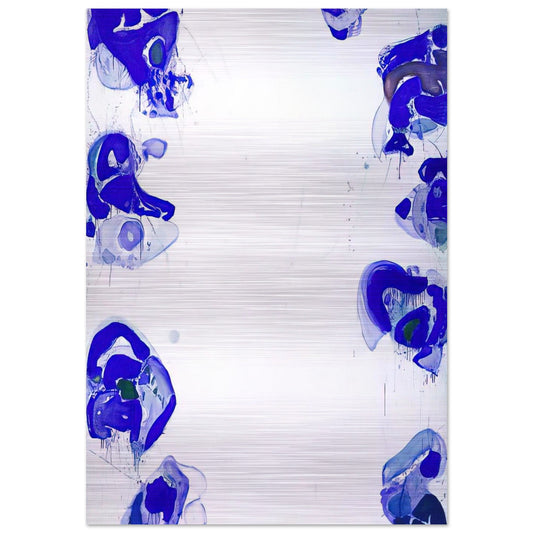 Blue Balls - Sam Francis Brushed Aluminum Print - 70x100 cm / 28x40 inches | Sam Francis Aluminum Print | Sam Francis Prints