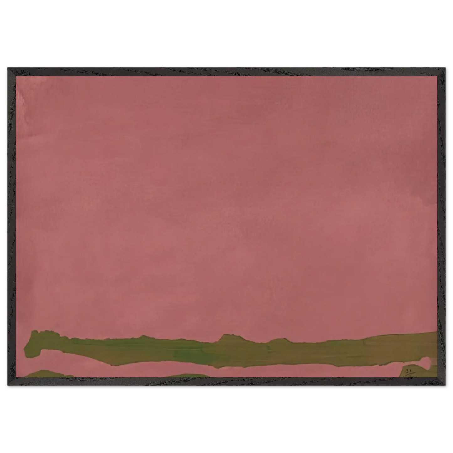Helen Frankenthaler - Green Likes Mauve - 1970 Wall art - 45x60 cm / 18x24 Inches - Fine Art Poster - -
