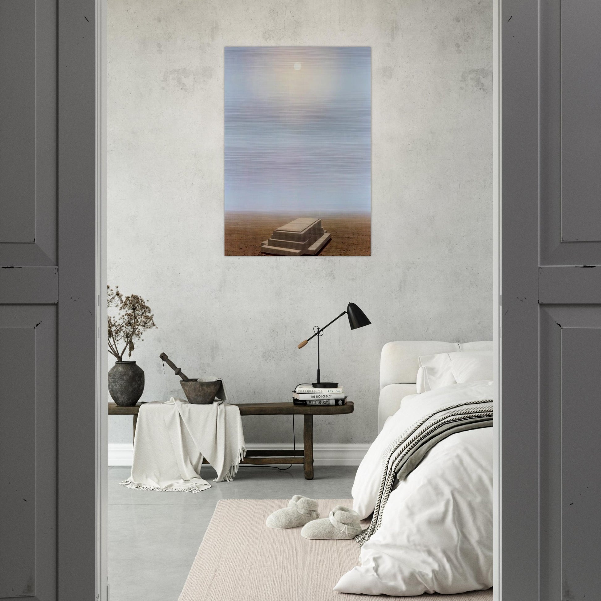 THE BEYOND 1938 - Rene Magritte Brushed Aluminum Print - 70x100 cm / 28x40 inches | Rene Magritte Aluminum Print | Rene Magritte Prints