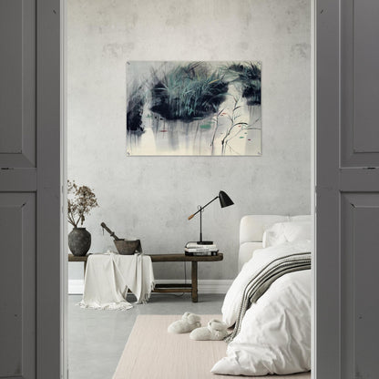 Untitled - Impressionism, Ink and wash painting - Wu Guanzhong Acrylic Print - 70x100 cm / 28x40″ inches