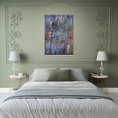 THE LAKE AT VILABERTRAN - Salvador Dali Brushed Aluminum Print - 70x100 cm / 28x40 inches | Salvador Dali Aluminum Print | Salvador Dali Prints