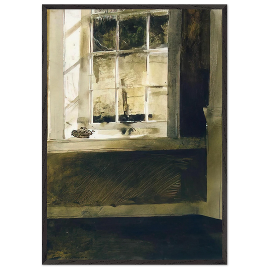 GROUNDHOG DAY 4 - Andrew Wyeth 70x100 cm / 28x40 inches Framed Art Print – Black Wooden Frame