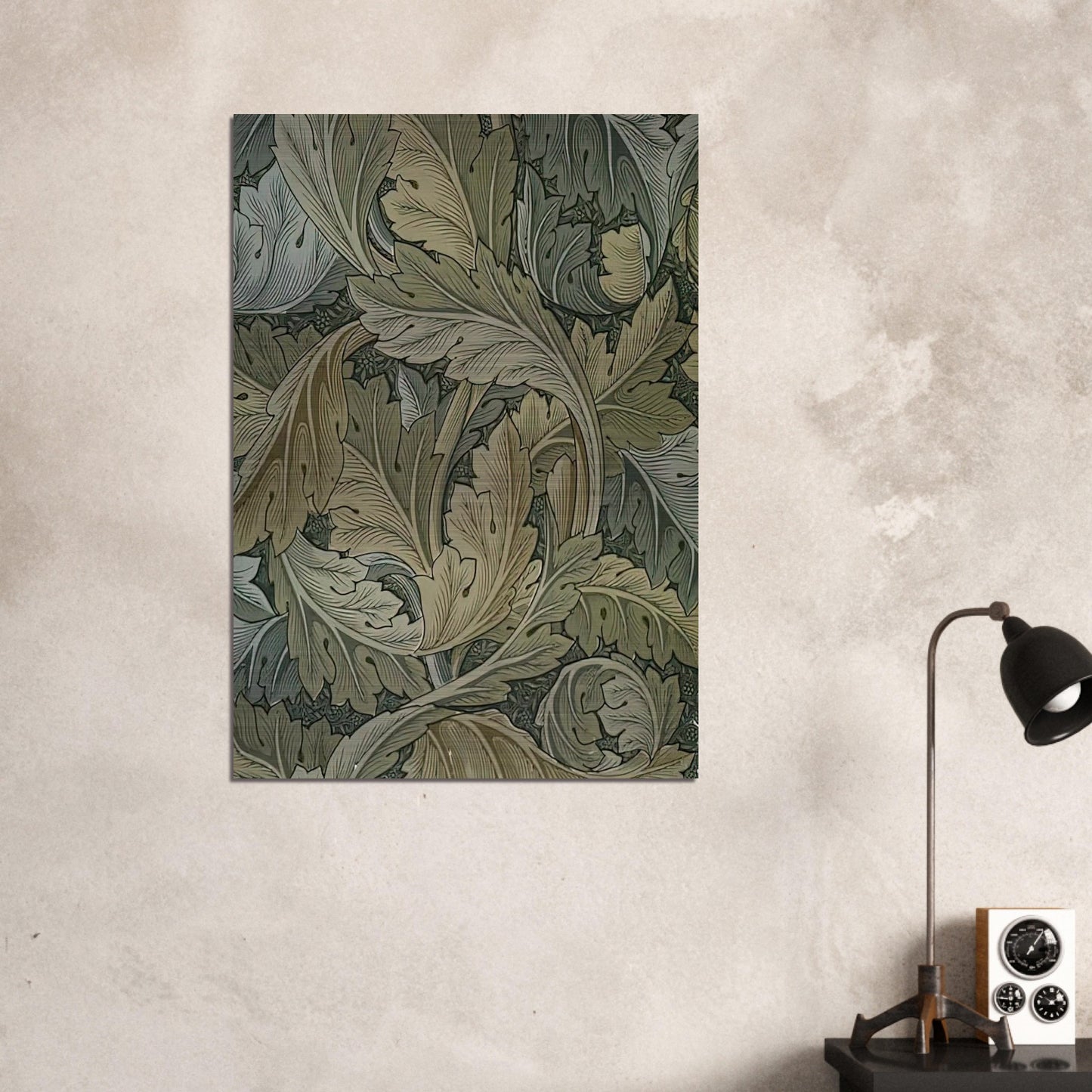 ACANTHUS WALLPAPER 1875 - William Morris Brushed Aluminum Print - 70x100 cm / 28x40 inches | William Morris Aluminum Print | William Morris Prints