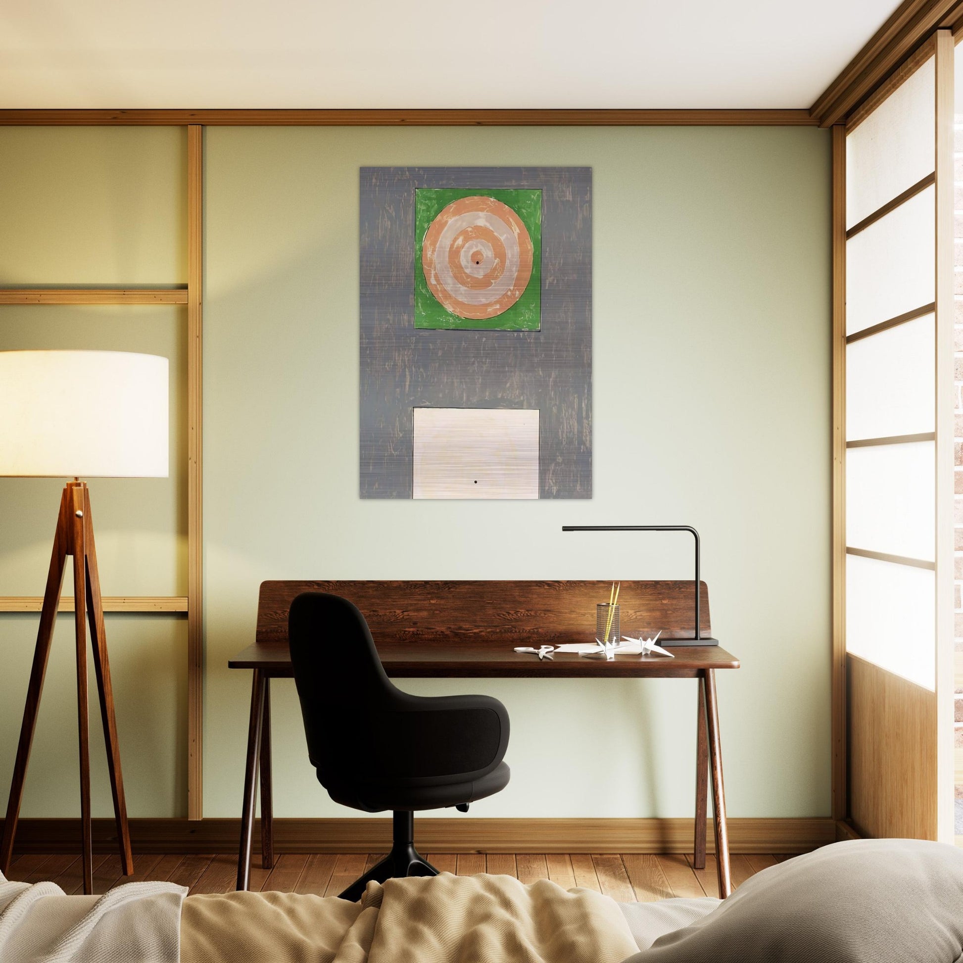 TARGETS ULAE 41 - Jasper Johns Brushed Aluminum Print - 70x100 cm / 28x40 inches | Jasper Johns Aluminum Print | Jasper Johns Prints