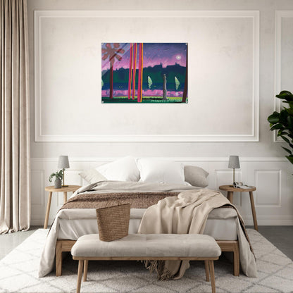 Suave Como La Noche - 1982 - Carlos Almaraz Acrylic Print - 70x100 cm / 28x40″ inches