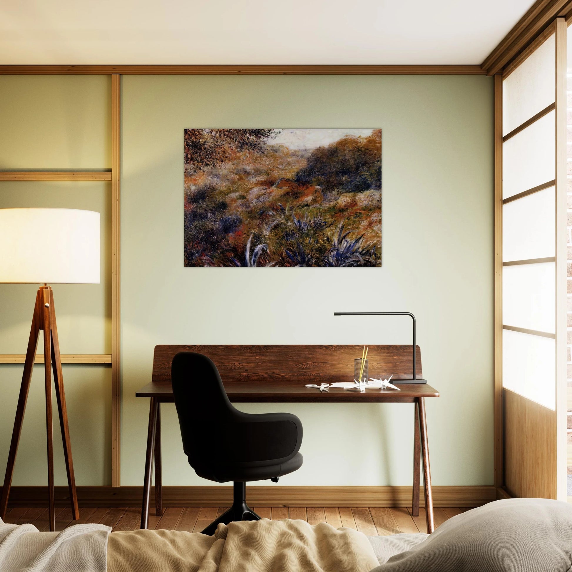 Algerian Landscape The Ravine of the Wild Women - Pierre-Auguste Renoir Brushed Aluminum Print - 70x100 cm / 28x40 inches | Pierre-Auguste Renoir Aluminum Print | Pierre-Auguste Renoir Prints