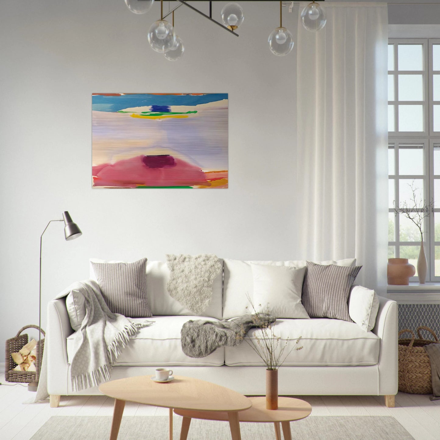 Leveling - 1973 - Helen Frankenthaler Brushed Aluminum Print - 70x100 cm / 28x40 inches | Helen Frankenthaler Aluminum Print | Helen Frankenthaler Prints