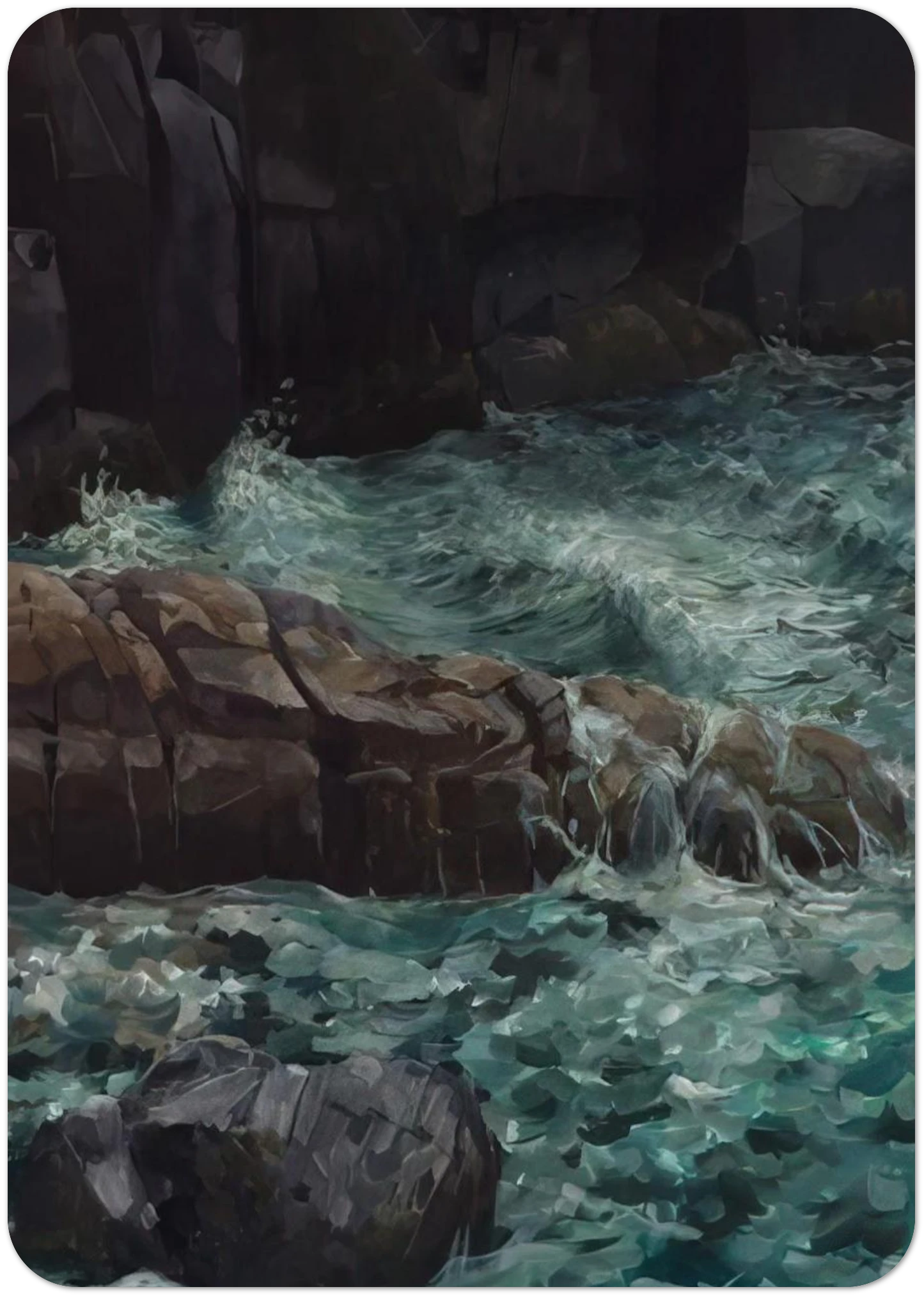 MAINE COAST By Ivan Albright Pack of 10 Post Cards | Ivan Albright Post Cards | A6 (10.5 x 14.8 cm) - 4.1 x 5.8 inches