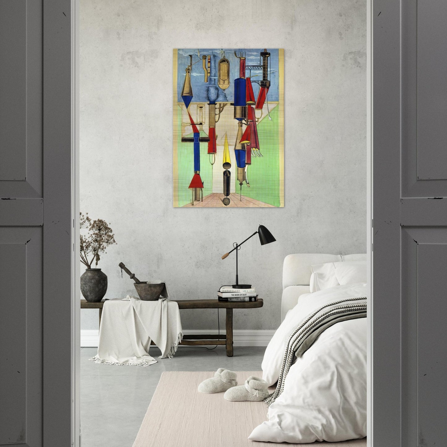 Hydrometric Demonstration - Max Ernst Brushed Aluminum Print - 70x100 cm / 28x40 inches | Max Ernst Aluminum Print | Max Ernst Prints