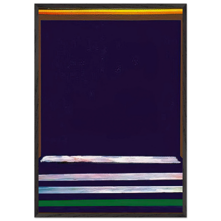 The Howl of Terror - 1967 - Ronnie Landfield 70x100 cm / 28x40 inches Framed Art Print – Black Wooden Frame