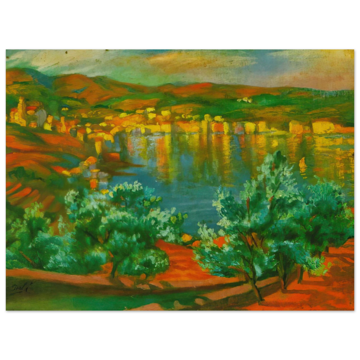 Salvador Dali - FESTIVAL OF ST LUCIA AT VILLAMALLA  75x100 cm / 30x40inches Fine Art Poster