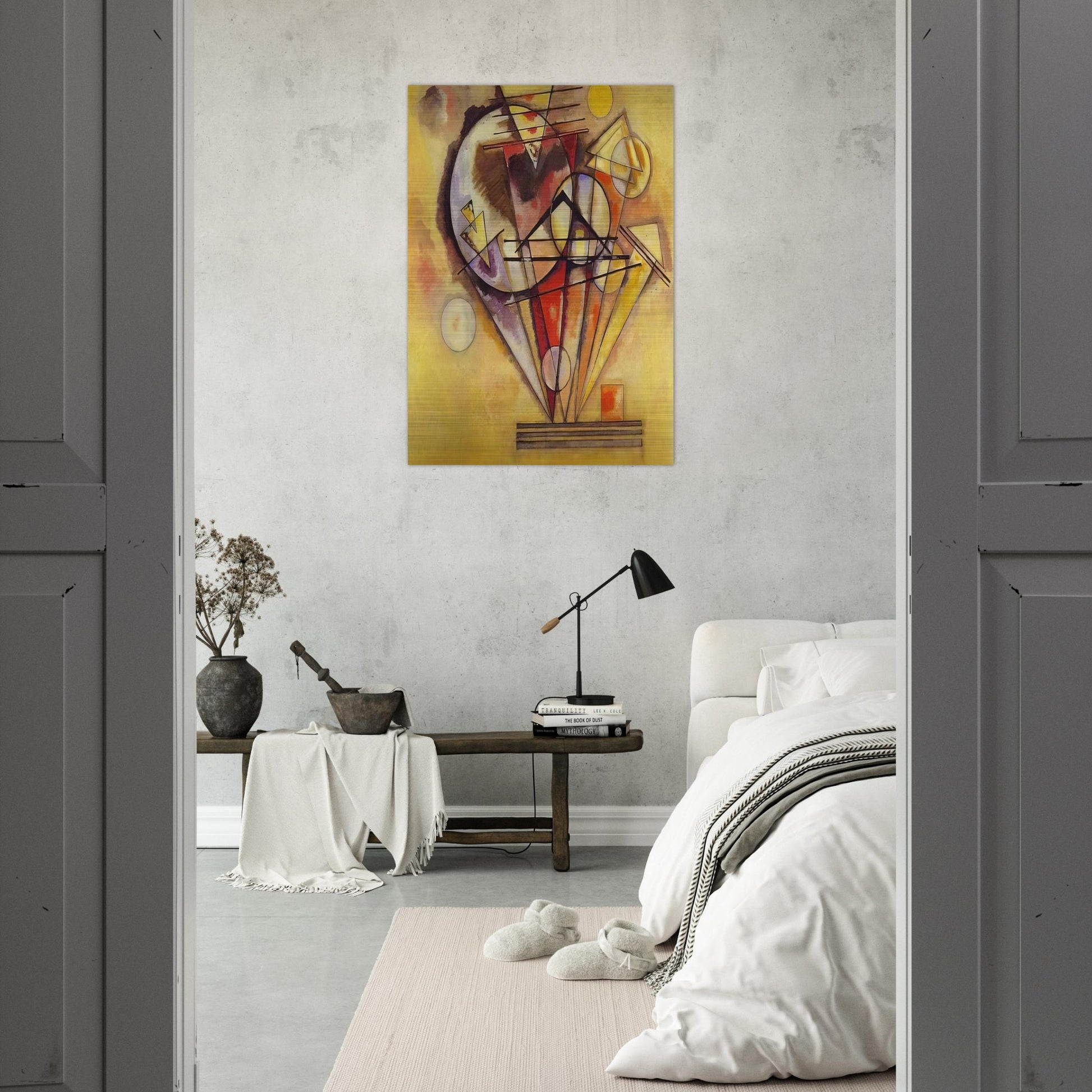 ON THE POINTS 1928 - Wassily Kandinsky Brushed Aluminum Print - 70x100 cm / 28x40 inches | Wassily Kandinsky Aluminum Print | Wassily Kandinsky Prints