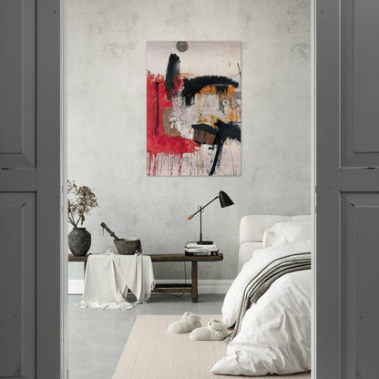 FIRST TIME PAINTING 1961 - Robert Rauschenberg Brushed Aluminum Print - 70x100 cm / 28x40 inches | Robert Rauschenberg Aluminum Print | Robert Rauschenberg Prints