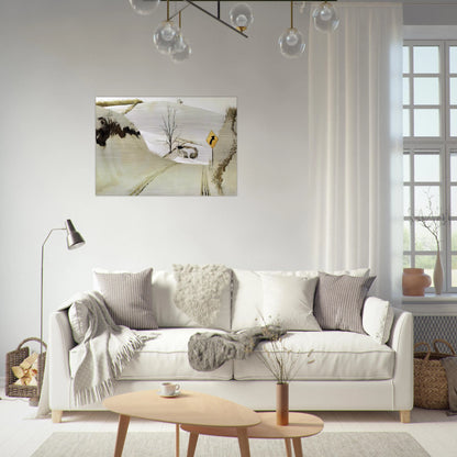 RING ROAD - Andrew Wyeth Brushed Aluminum Print - 70x100 cm / 28x40 inches | Andrew Wyeth Aluminum Print | Andrew Wyeth Prints
