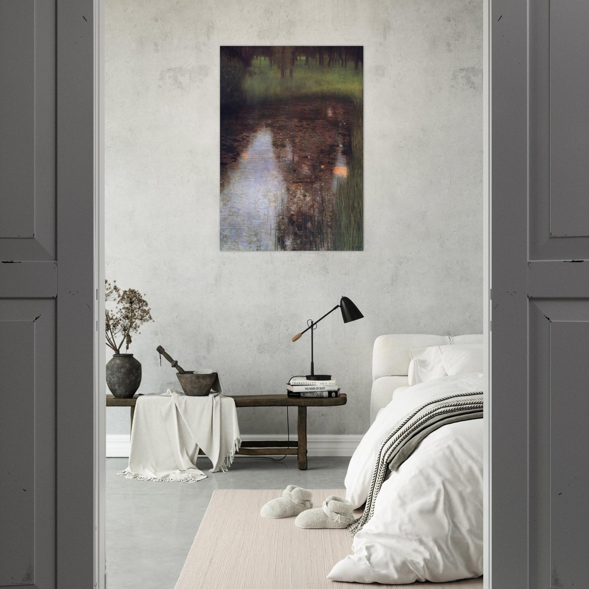 THE SWAMP 1900 - Gustav Klimt Brushed Aluminum Print - 70x100 cm / 28x40 inches | Gustav Klimt Aluminum Print | Gustav Klimt Prints
