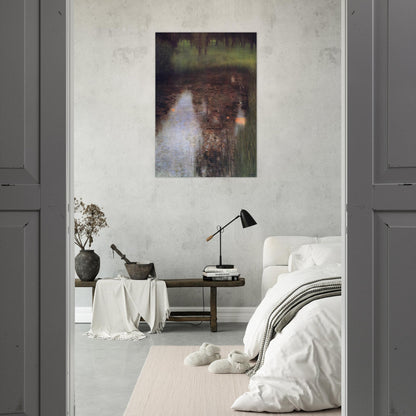 THE SWAMP 1900 - Gustav Klimt Brushed Aluminum Print - 70x100 cm / 28x40 inches | Gustav Klimt Aluminum Print | Gustav Klimt Prints
