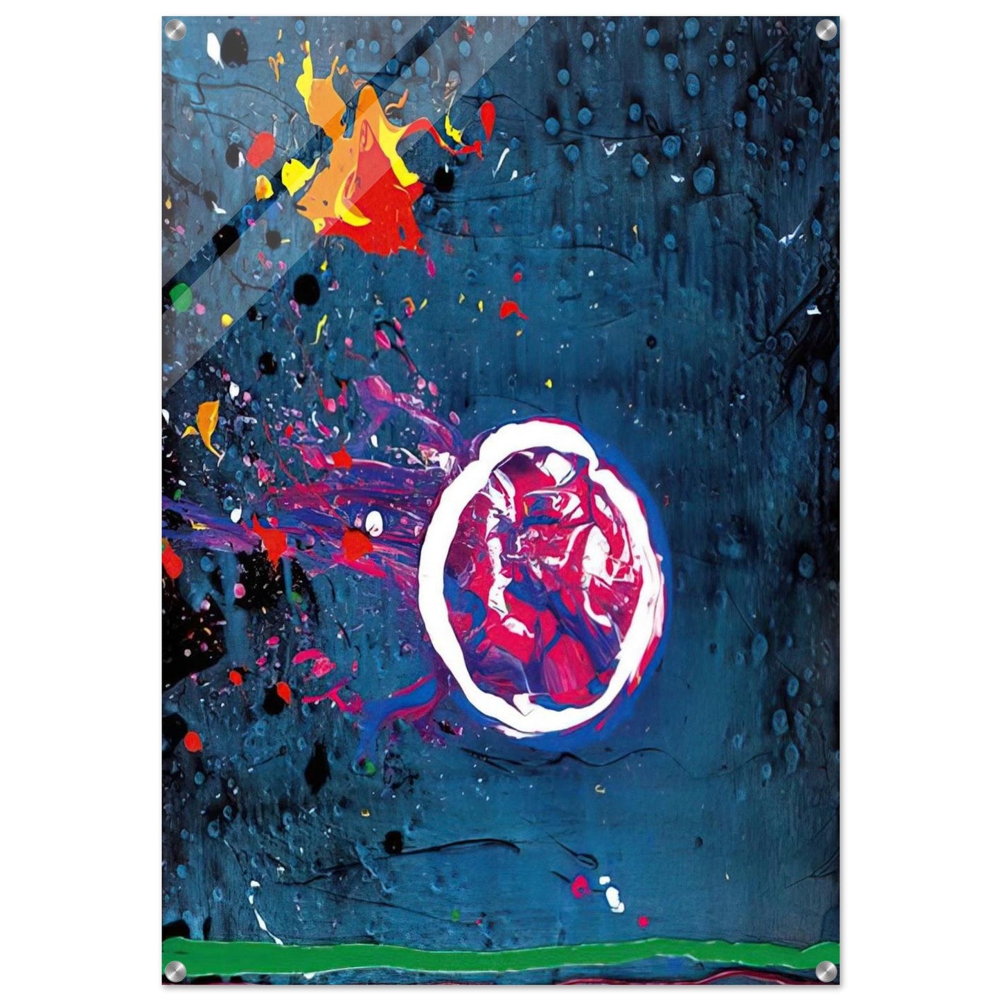 Vincent's Moon - 11.7.07 - 2007 - John Hoyland Acrylic Print - 70x100 cm / 28x40″ inches | John Hoyland Wall Art | John Hoyland Prints