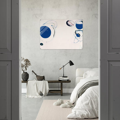 Blue Balls VIII - Sam Francis Acrylic Print - 70x100 cm / 28x40″ inches