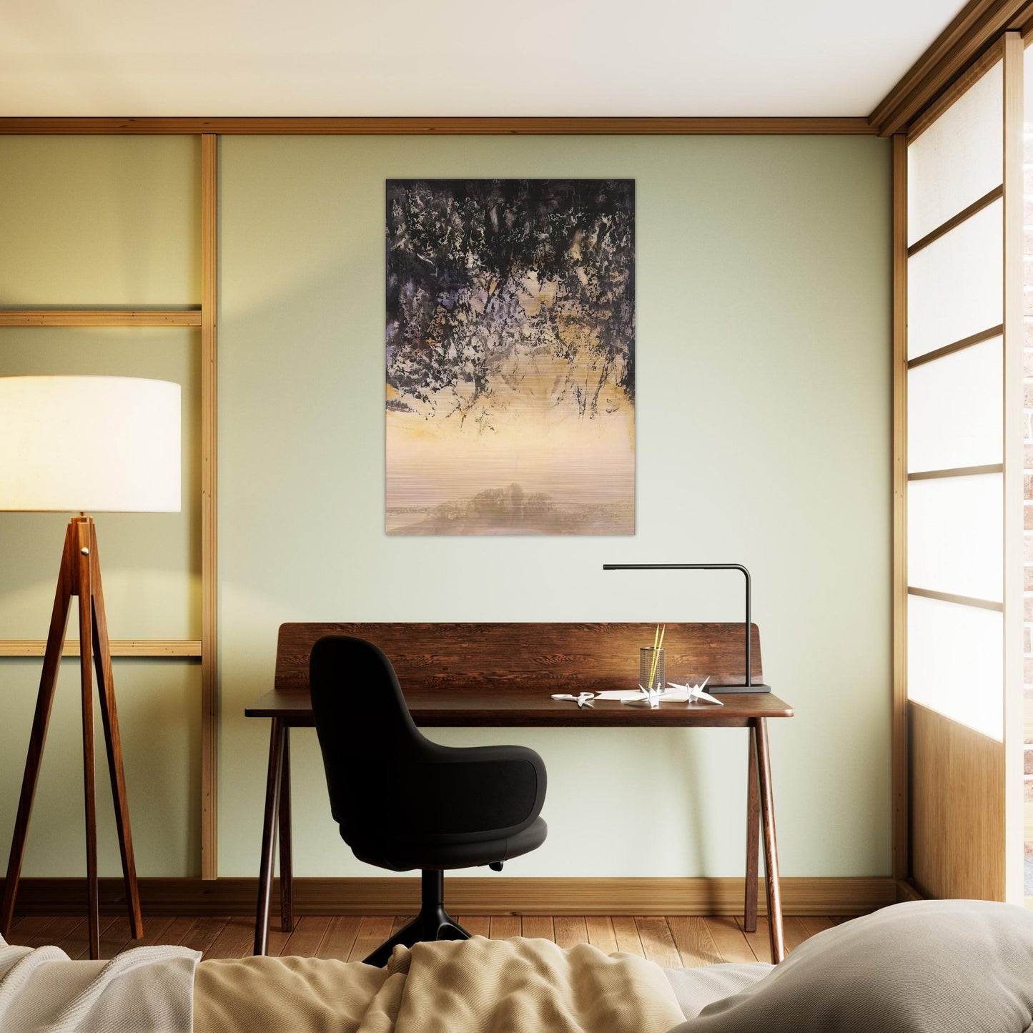 11 11 1996 1996 - Zao Wou-Ki Brushed Aluminum Print - 70x100 cm / 28x40 inches | Zao Wou-Ki Aluminum Print | Zao Wou-Ki Prints
