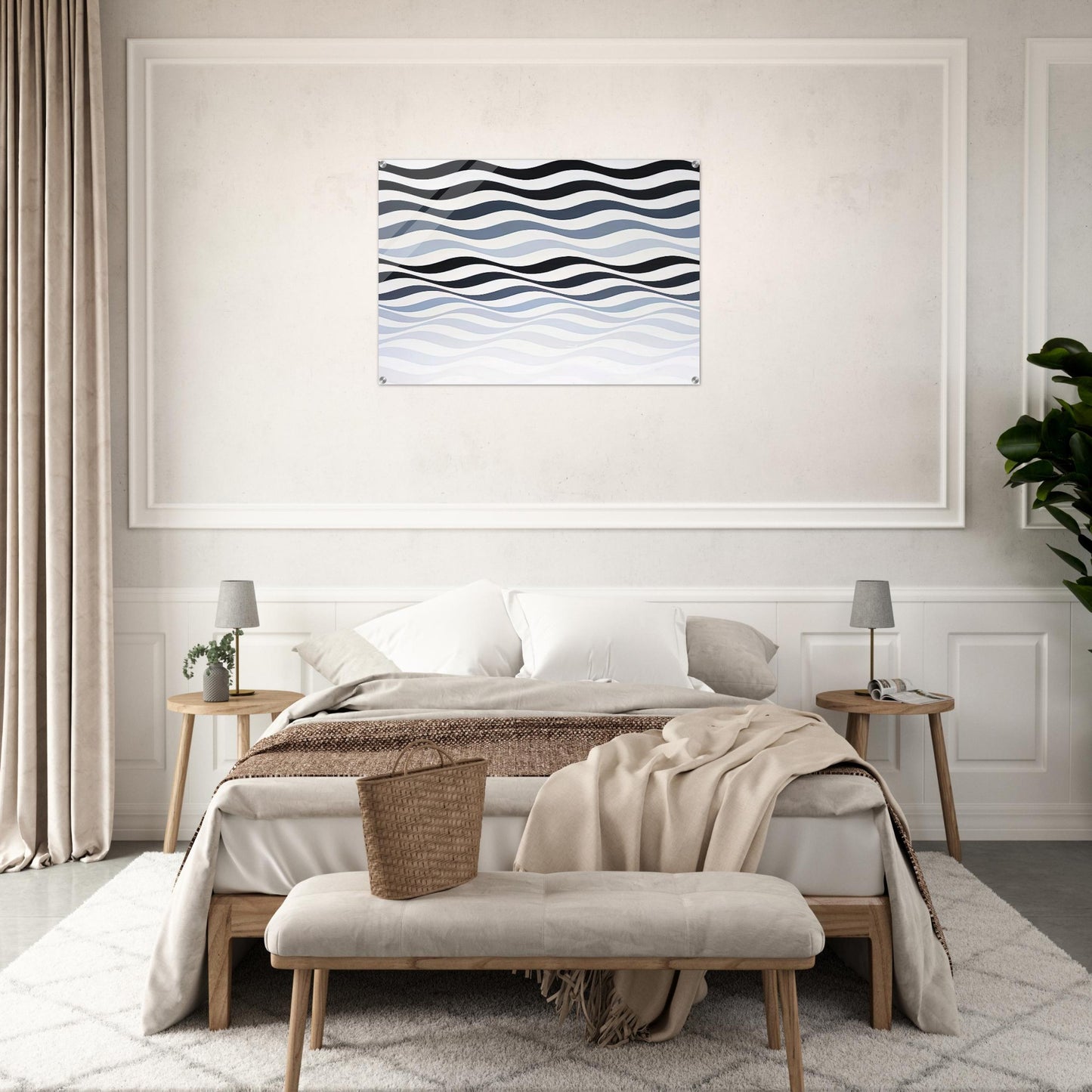 ARREST 3 1965 - Bridget Riley Acrylic Print - 70x100 cm / 28x40″ inches