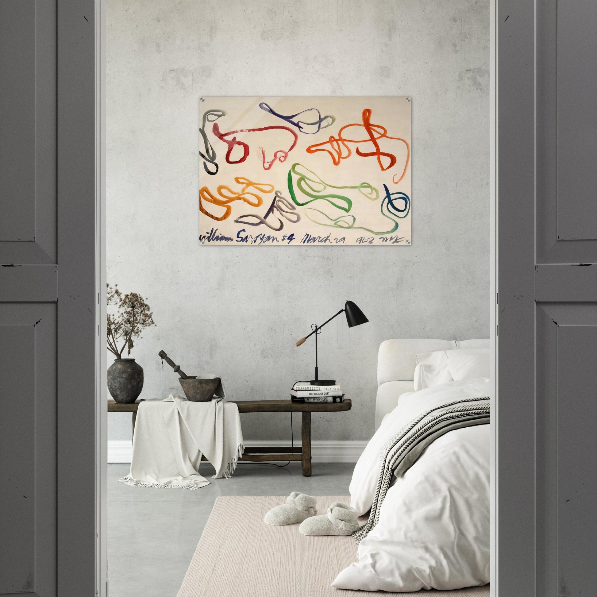 # 9 - 1963 - William Saroyan Acrylic Print - 70x100 cm / 28x40″ inches | William Saroyan Wall Art | William Saroyan Prints