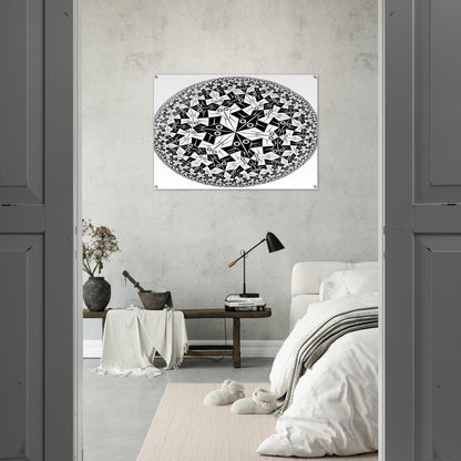 CIRCLE LIMIT I - MC Escher Acrylic Print - 70x100 cm / 28x40″ inches | Maurits Cornelis Escher Prints