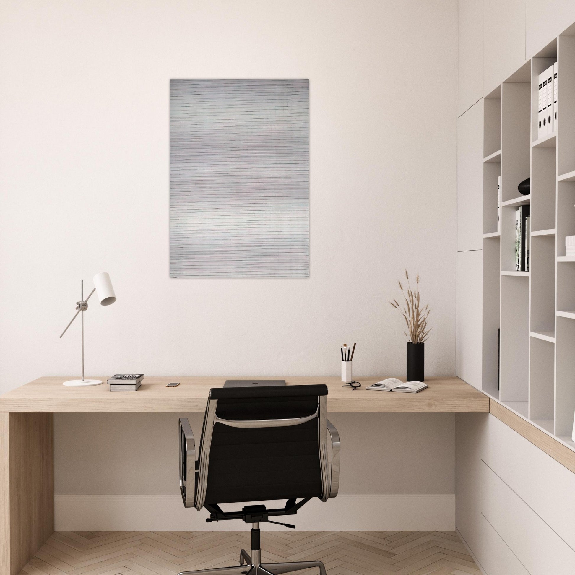 Leaves - Agnes Martin Brushed Aluminum Print - 70x100 cm / 28x40 inches | Agnes Martin Aluminum Print | Agnes Martin Prints