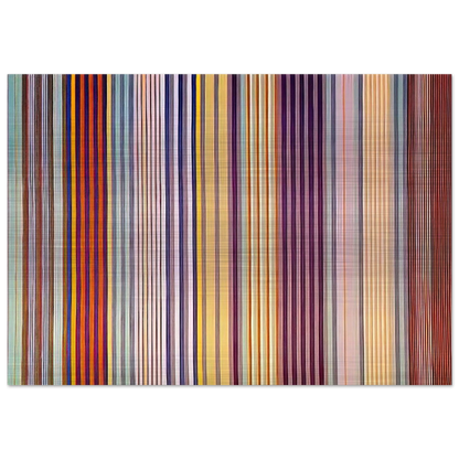 Royal Veil - 1971 - Gene Davis Brushed Aluminum Print - 70x100 cm / 28x40 inches | Gene Davis Aluminum Print | Gene Davis Prints