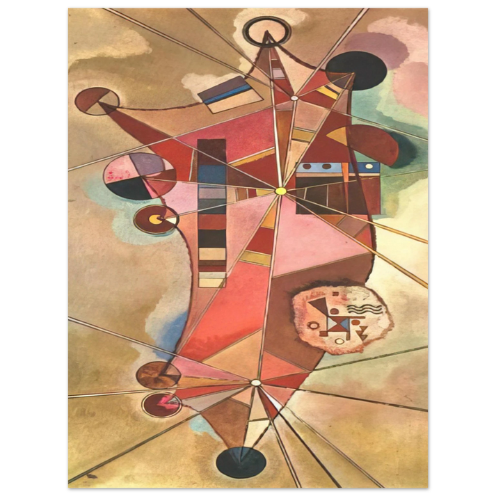 Wassily Kandinsky - FIXED POINTS  75x100 cm / 30x40inches Fine Art Poster