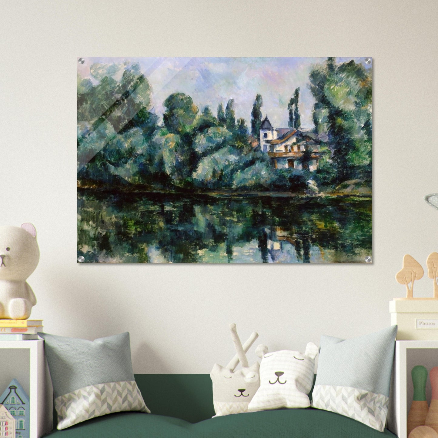 The Banks of the Marne - Paul Cézanne Acrylic Print - 70x100 cm / 28x40″ inches