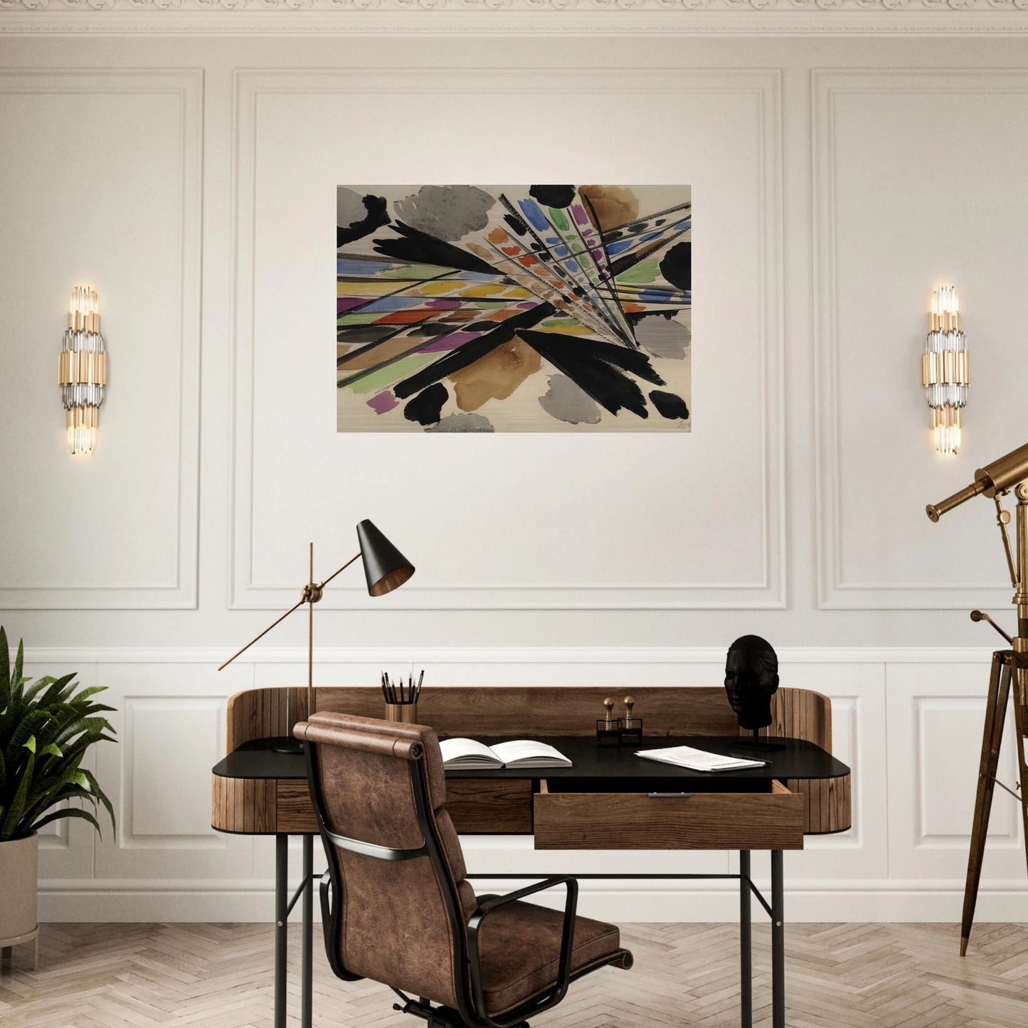 Diagonale - 1954 - Ernst Wilhelm Nay Brushed Aluminum Print - 70x100 cm / 28x40 inches | Ernst Wilhelm Nay Aluminum Print | Ernst Wilhelm Nay Prints