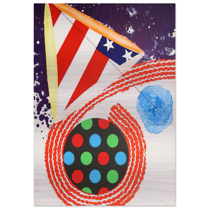 A Free for All - James Rosenquist Brushed Aluminum Print - 70x100 cm / 28x40 inches | James Rosenquist Aluminum Print | James Rosenquist Prints