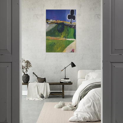 Landscape with Figure - Richard Diebenkorn Brushed Aluminum Print - 70x100 cm / 28x40 inches | Richard Diebenkorn Aluminum Print | Richard Diebenkorn Prints