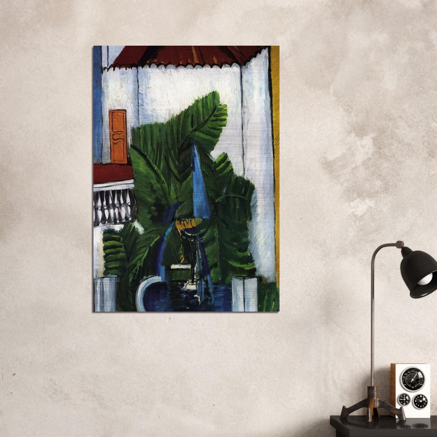 FOUNTAIN IN AVIGNON 1913 - Raoul Dufy Brushed Aluminum Print - 70x100 cm / 28x40 inches | Raoul Dufy Aluminum Print | Raoul Dufy Prints