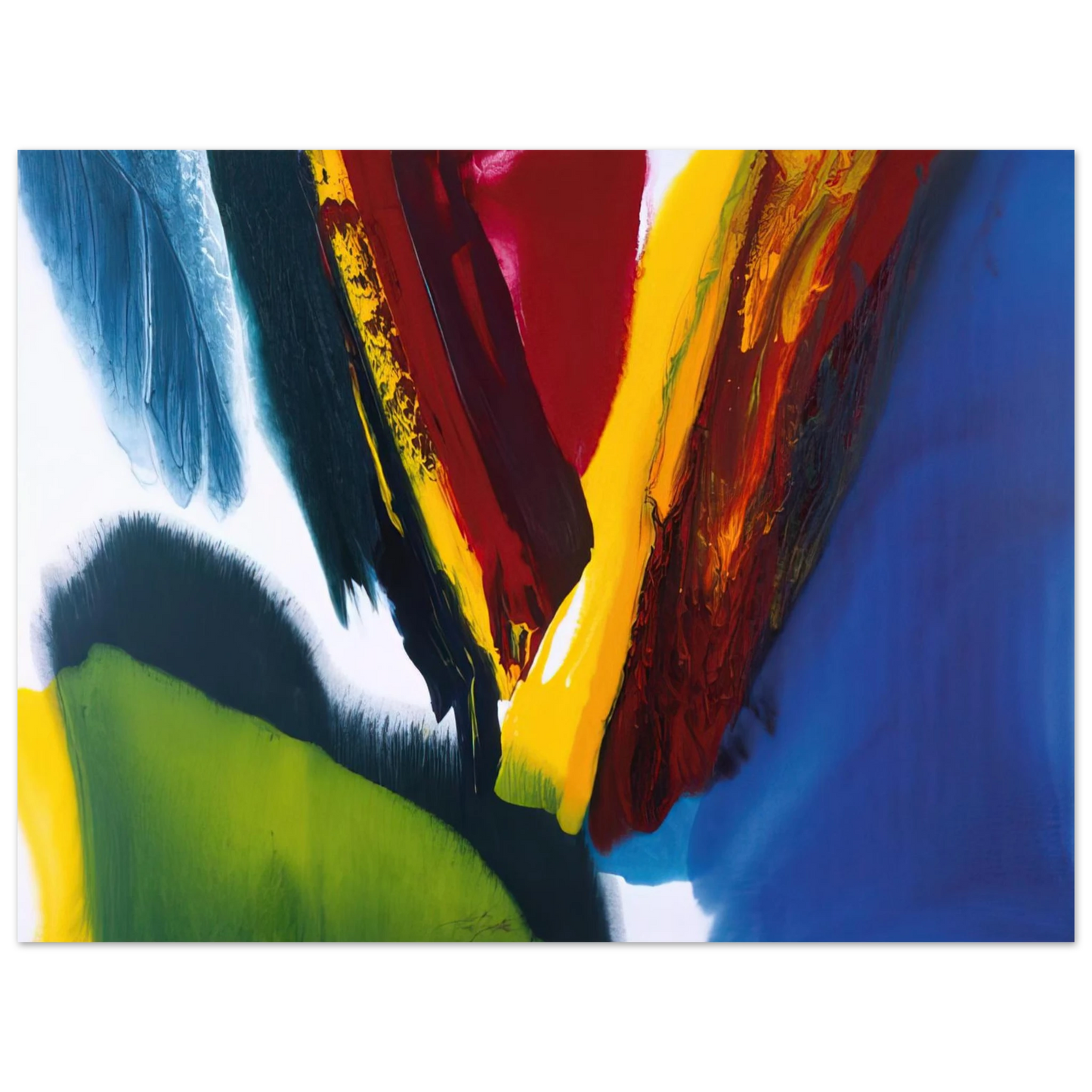 Paul Jenkins - Phenomena Intervening Mantle  75x100 cm / 30x40inches Fine Art Poster
