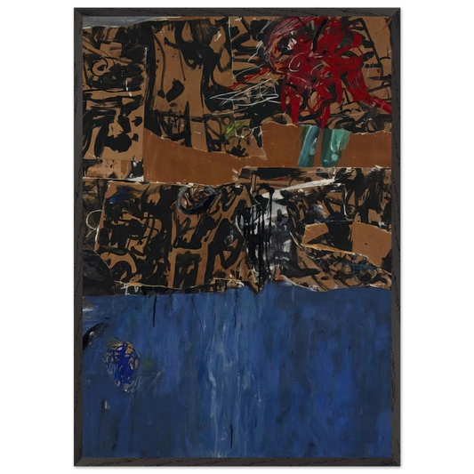 Blue Blue Blue - Allan Kaprow 70x100 cm / 28x40 inches Framed Art Print – Black Wooden Frame