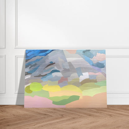 Mount Tamalpais - 1985 - Etel Adnan Brushed Aluminum Print - 70x100 cm / 28x40 inches | Etel Adnan Aluminum Print | Etel Adnan Prints