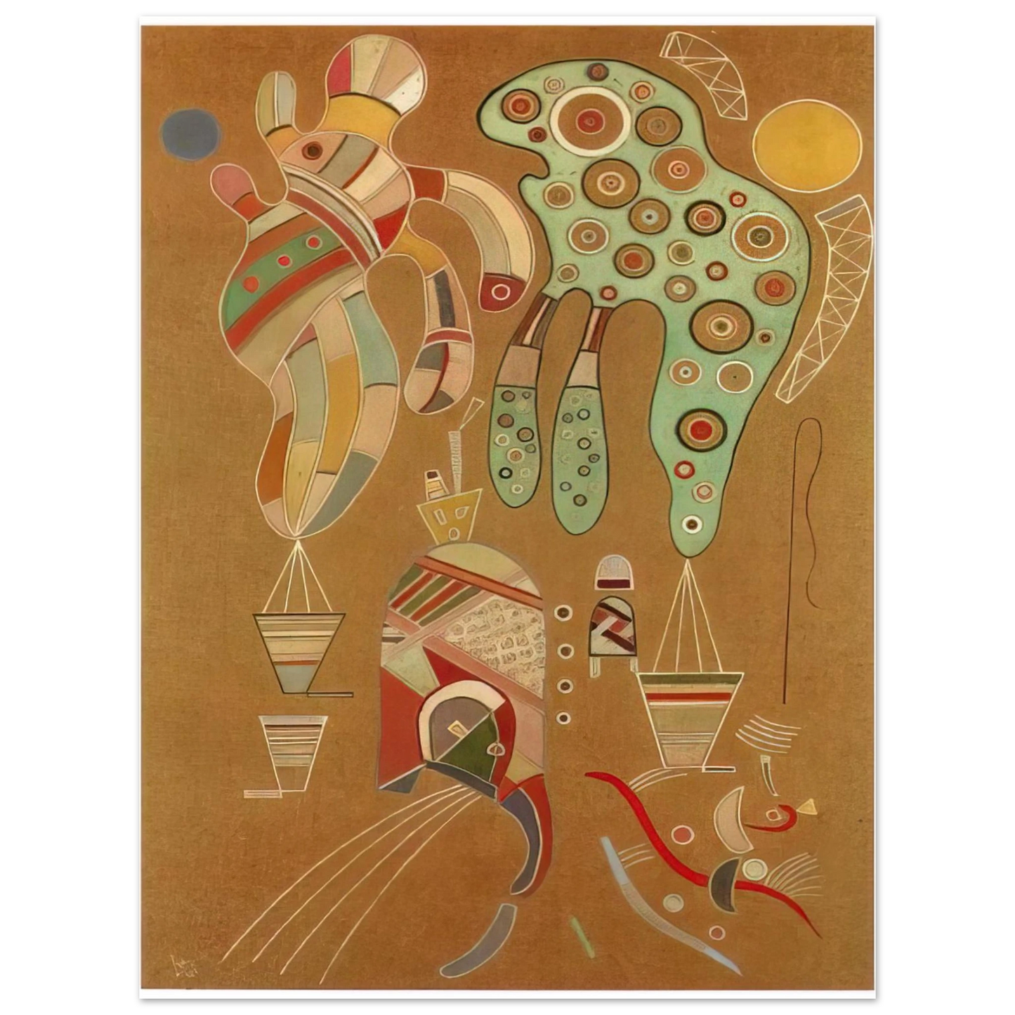Wassily Kandinsky - UNTITLED 1941 1  75x100 cm / 30x40inches Fine Art Poster
