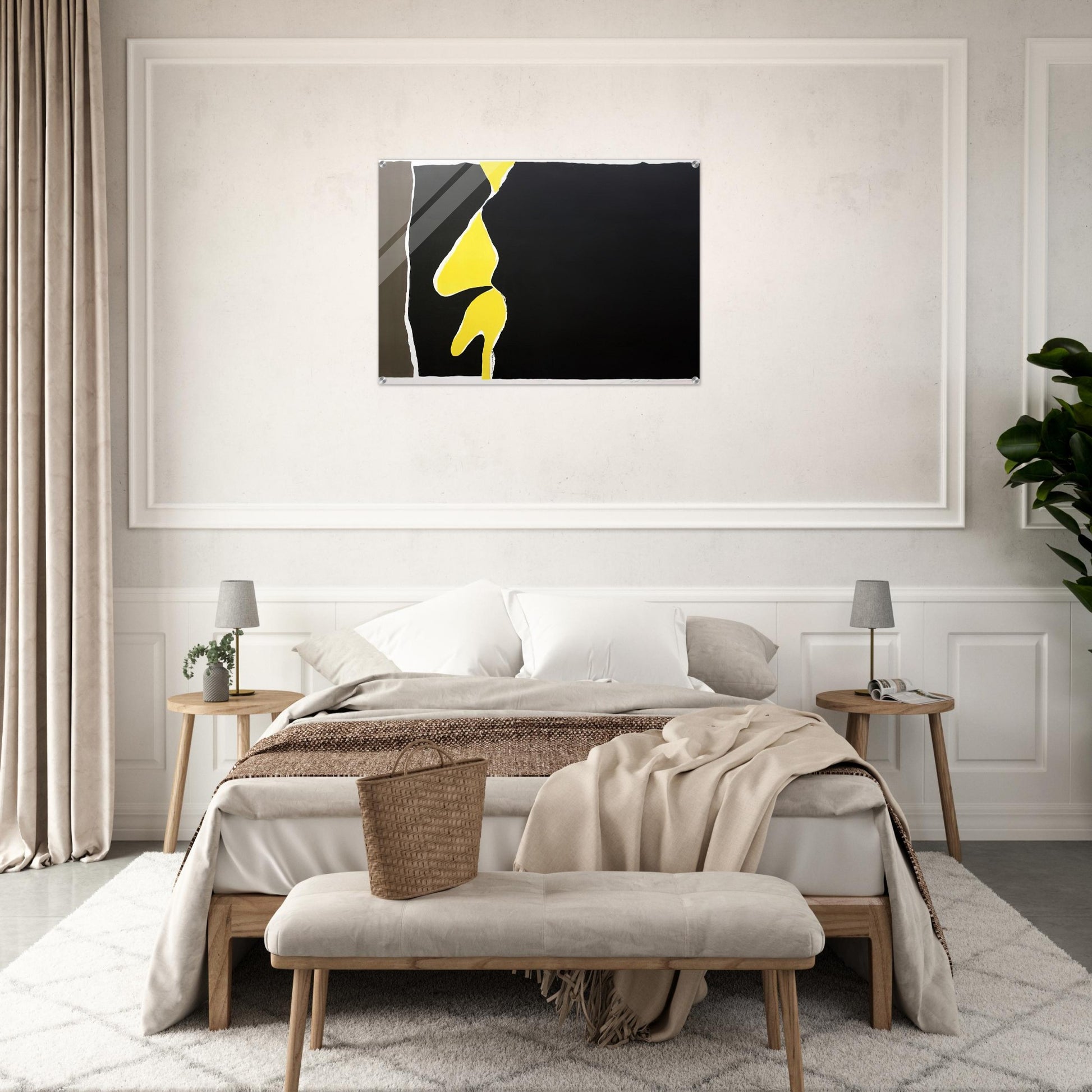 Hommage to the First Monk Immolating Himself in Saigon - 1966 - Adja Yunkers Acrylic Print - 70x100 cm / 28x40″ inches | Adja Yunkers Wall Art | Adja Yunkers Prints
