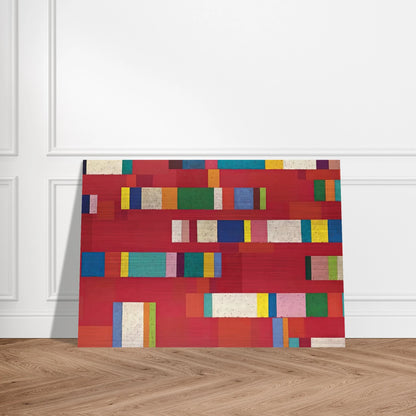 Rosso Perugino - 1979 - Piero Dorazio Brushed Aluminum Print - 70x100 cm / 28x40 inches | Piero Dorazio Aluminum Print | Piero Dorazio Prints
