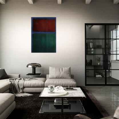 Earth and Green - 1955 - Mark Rothko Brushed Aluminum Print - 70x100 cm / 28x40 inches | Mark Rothko Aluminum Print | Mark Rothko Prints