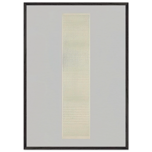 Lettera 11 - 1979 - Dadamaino 70x100 cm / 28x40 inches Framed Art Print – Black Wooden Frame