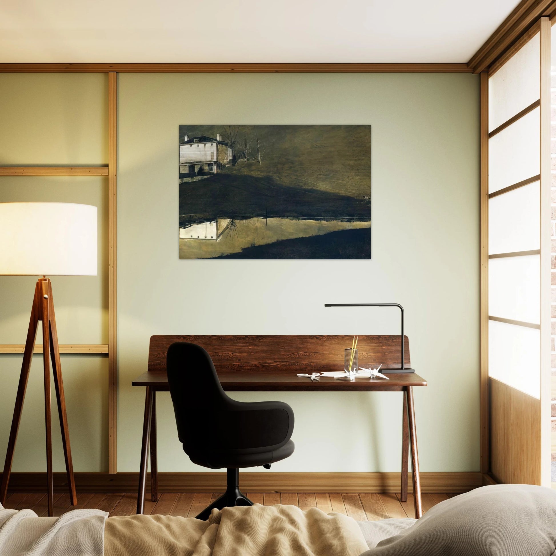 BROWN SWISS - Andrew Wyeth Brushed Aluminum Print - 70x100 cm / 28x40 inches | Andrew Wyeth Aluminum Print | Andrew Wyeth Prints