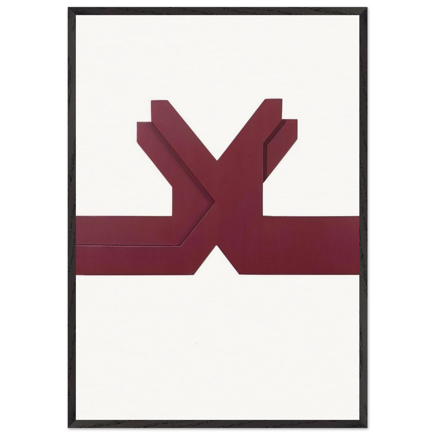 Untitled - 1964 N5 - Thomas Downing 70x100 cm / 28x40 inches Framed Art Print – Black Wooden Frame