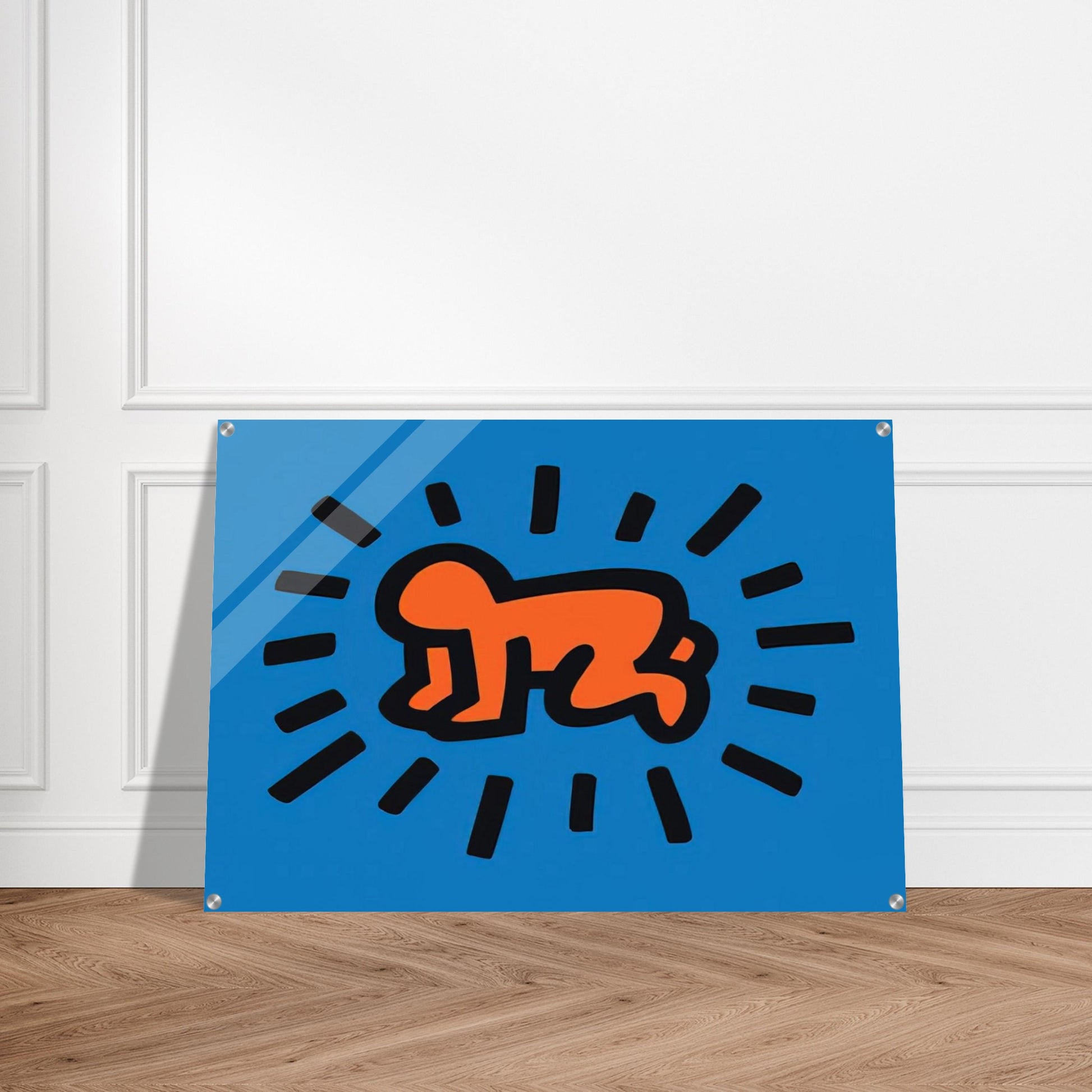 RADIANT BABY FROM ICONS SERIES 1990 - Keith Haring Acrylic Print - 70x100 cm / 28x40″ inches